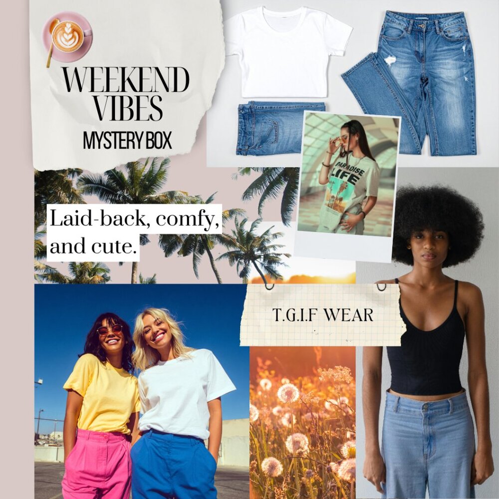 Weekend Vibes Mystery Box | 4 Women’s Small Casual Outfits